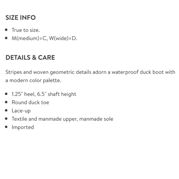 NIB Sperry Syren Gulf Playa Tan Striped Geometric Waterproof Duck Rain Boots - Picture 12 of 15